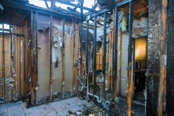 Professional Fire Damage Repair technician working in Dover, NJ